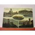 multiview, DER RHEIN, GERMANY unused antique po...