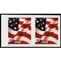 3629Fg, XF NH 37¢ USA Flag Imperforate Pair ERR...
