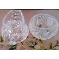 Matching Creamer and Sugar Bowl, Clear Depressi...