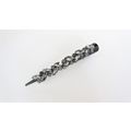 Black alligator hair claw clip with clusters of...