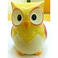 Beautiful Cute Shabby & Chic Yellow Owl Money B...