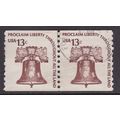 United States 1975 Liberty Bell 13c pair SG 158...