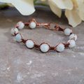 Handmade Aquamarine Copper Wire Wrapped Beaded ...