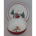 Pottery Barn Kids Rudolph 2-Piece Melamine Tabl...