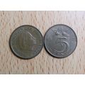 Netherlands 1967 5 Cents Coin