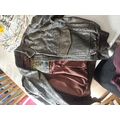 Vintage military leather jacket 2xl