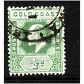 GOLD COAST 1907 SG 59 1/2d DULL GREEN FINE USED#2