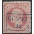 Mi: 23y used 1864 Hannover.Cat € 15