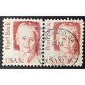 US Stamp #1848 used: 1983 5c Pearl Buck - pair [1]