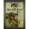 1976 Miss Clairol Haircolor Ad - She Still Does