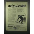 1981 Damart Underwear Ad - Defy the Cold!