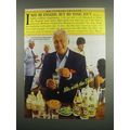 1984 Canada Dry Tonic Water Ad - Stewart Granger