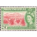 Montserrat 1955 24c Red Green Mounted Mint MM S...