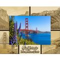 California The Golden State Laser Engraved Wood...