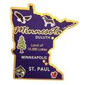 Minnesota The Land of 10,000 Lakes State Foil F...