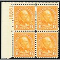 638, Mint VF NH 6¢ Plate Block *-* Stuart Katz