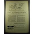 1955 Qantas Airlines Ad - This could be you! Win a new 1955 Kangaroo
