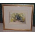 Original British art JANE INGLIS In Debden Park...