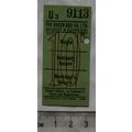 Vintage: ticket The Green Bus Service 10d Rugel...
