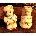 Old Vintage Shawnee Salt & Pepper Shakers Boy B...