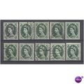BULK LOT.SG526 9d Bronze-Green x 10.Fine Used.11g