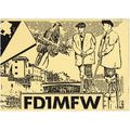 Amateur Radio QSL Card France FD1MFW Mont-de-Ma...