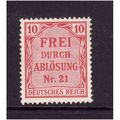GERMANY OFFICIAL STAMP 1903 SG O 85 10pf RED M ...