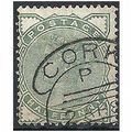 1880 SG164 1/2d Deep Green Fine Used crisp Cork...