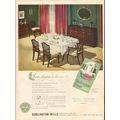 burlington mills corp 1947 invite elegance dinn...