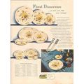 home furnishings institute 1947 floral dinnerwa...