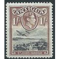 Antigua 1938 SG105 1/- Black & Brown Mounted Mi...