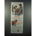1945 Berkeley Windproof Lighters Ad - Glowing Colors