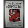 1991 Allstate Insurance Ad - Scrap Metal From Beer