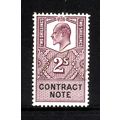 GREAT BRITAIN REVENUE CONTRACT NOTE EDWARD VII ...