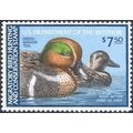 RW46, Green-winged Teal Federal Duck Stamp VF O...