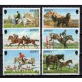 Jersey 767-772 MNH Horses Sports Pets Farm Anim...