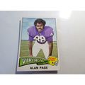 1975 Topps Football Card # 520 Alan Page Very G...