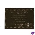 STAR TREK THE ORIGINAL SERIES 'GOLD PLAQUE' car...