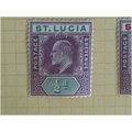 St Lucia KEVII 1902 ½d Dull Purple & Green Wmk ...