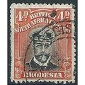 Rhodesia 1913 SG224 4d Black & Orange-Red Fine ...