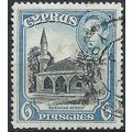 Cyprus 1938 SG158 6pi Black & Blue Fine Used . ..