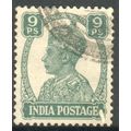 India 1940 - SG 267 - KGV1 9p green - used 3