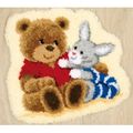 (35) Vervaco CUDDLING FRIENDS Latch Hook Rug Ki...