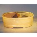 "Beige Ceramic Bonsai Pot - Land/Water Divider ...