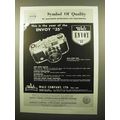 1959 Walz Envoy 35 Camera Ad - Symbol of Quality
