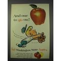 1959 Washington State Apples Ad - And One To Go On!