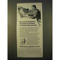 1963 Marsh & MicClennan Insurance Ad - Data Processing