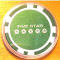 Chrysler 5 Star Poker Chip Golf Ball Marker - g...