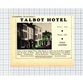Talbot Hotel Leominster Herefordshire Advert - ...