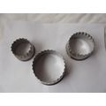 TALA /PASTRY CUTTERS / BY TALA METAL x 3 (14/01 )